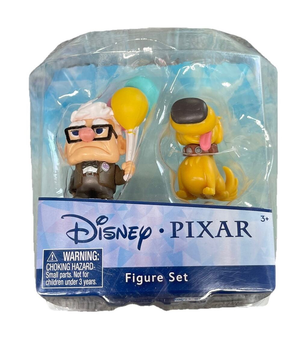 Disney 100 Disney Pixar UP Doug & Carl 2" Figure Set 2 Pack Brand New In Box
